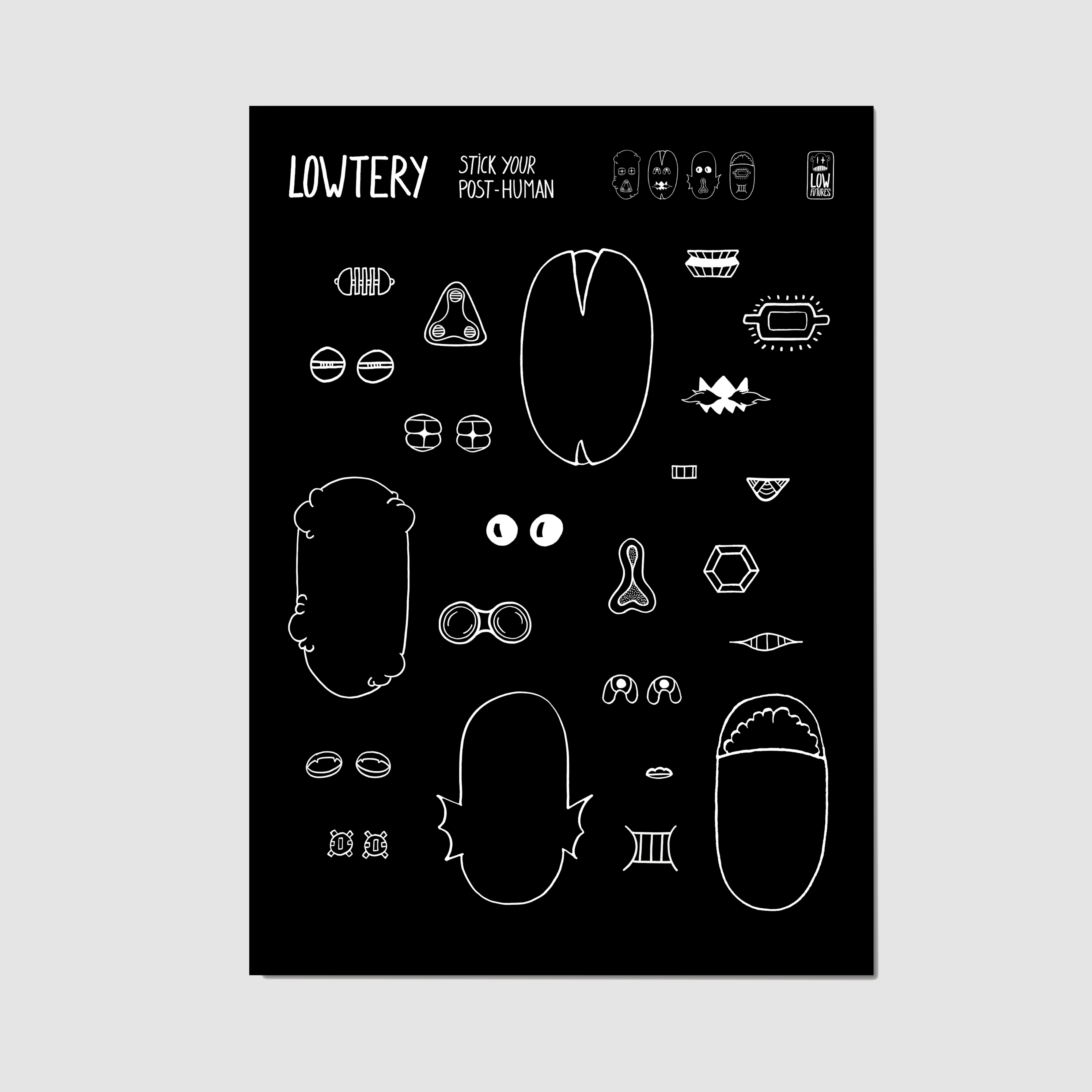 Lowtery sticker board