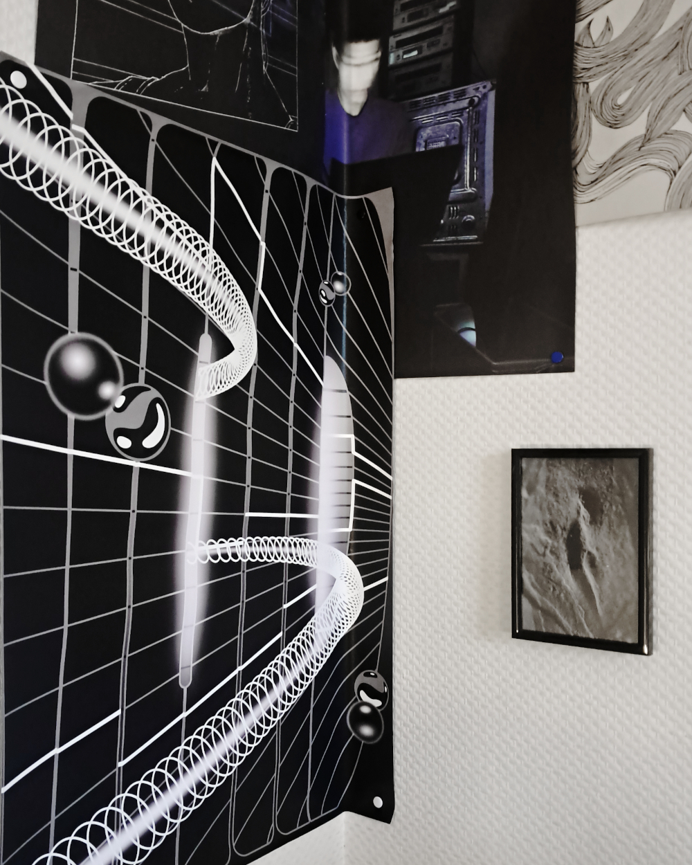Void pinned on a wall